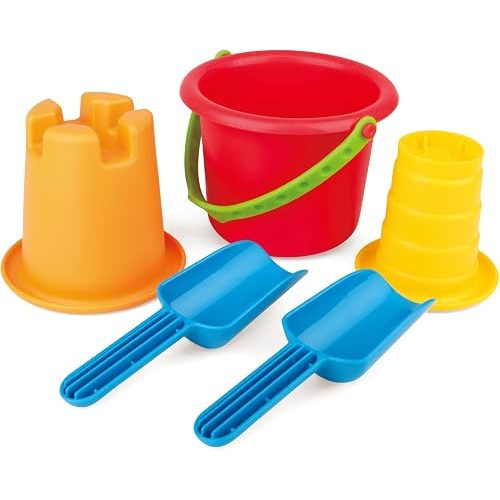 Hape 5-in-1 Beach Set Sand Toys for Toddlers 18 Months and Up