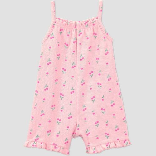 Carter's Just One You® Baby Girls' Cherry Graphic Romper - Pink 12M