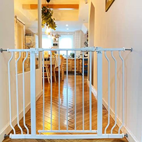 BalanceFrom Easy Walk-Thru Safety Gate for Doorways and Stairways with Auto-Close/Hold-Open Features, Fits 29.1 - 43.3 Inch Openings