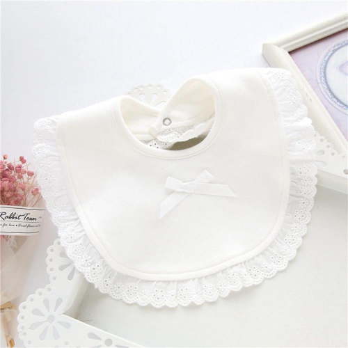 Waterproof Terry Cloth Baby Bibs for Baby Girl with Snaps for Drooling teething eating