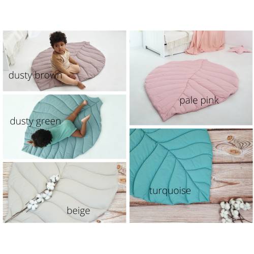 Organic Cotton Leaf Baby Play Mat: Nursery Decor