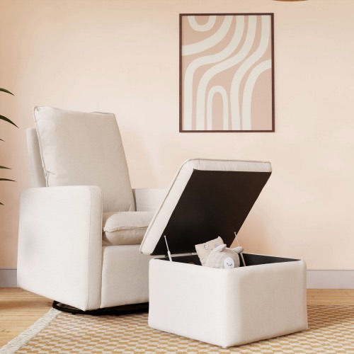 Cali Storage Ottoman in Eco Fabric | Babyletto
