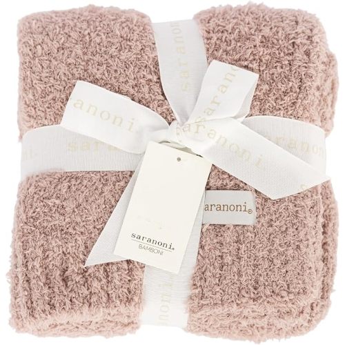 Saranoni Bamboni Baby Blanket | Luxury Plush Super Soft Blanket | Breathable Comfort Infant Baby Blankets for Boys & Girls | Pink, Mini - 15” x 20”
