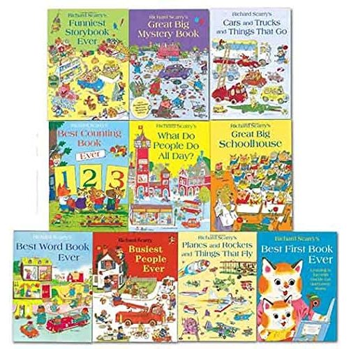 Richard Scarrys Best Collection Ever! 10 books collection. What do people do all day?... and other stories.