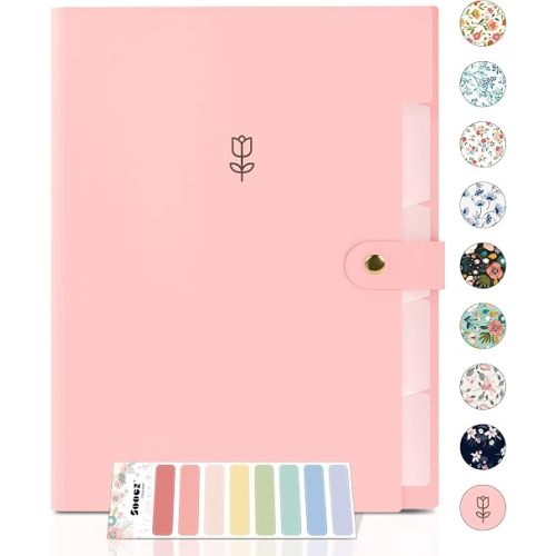 Sooez File Folders Organizer, Folders with 5 Pockets, Folders for Documents