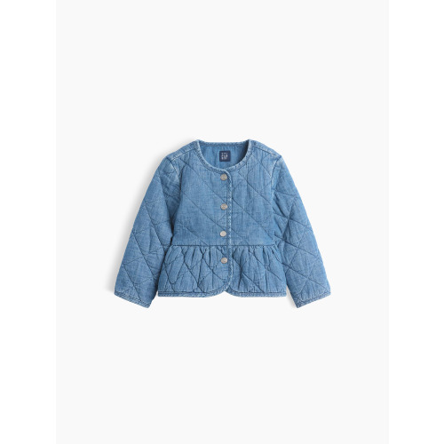 Baby & Toddler Quilted Peplum Jacket