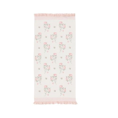 Bria Hammel Jacquard Rose Ruffle Bath Towels | Pottery Barn Kids