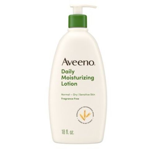Aveeno Daily Moisturizing Lotion For Dry Skin - Fragrance-Free - 18 fl oz: Pump Bottle, Hands, Whole Body, Paraben-Free