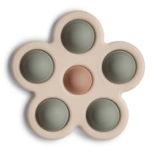 Mushie Silicone Flower Press Baby Toy