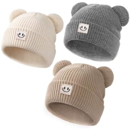 FURTALK Infant Baby Beanie 3 pack