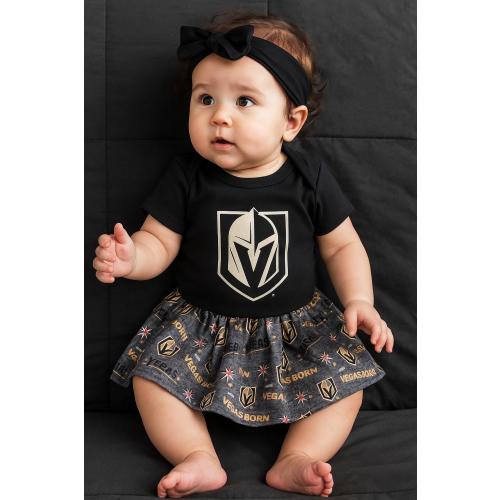 Vegas Golden Knights Hockey Baby Dress