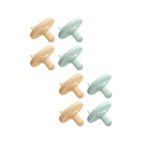 Soothie 0-3m, light yellow/pastel cyan, 8 pack