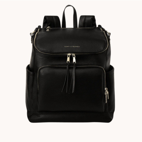 Lullaby Diaper Backpack Black | Poppy and Peonies – www.poppyandpeonies-us.com