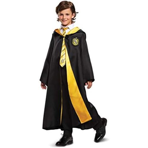 Harry Potter Robe, Official Hogwarts Wizarding World Costume Robes, Deluxe Kids Size Dress Up Accessory