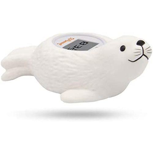 Doli Yearning Baby Bath Thermometer Room Temperature| Water Thermometer|Kids' Bathroom Safety Products| Baby Bath(Seal Shape)℃/℉