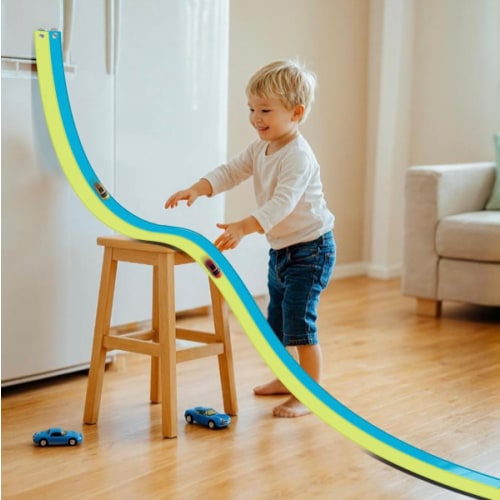 Flexible Race Car Ramp Track with Suction Cups 15 Ft