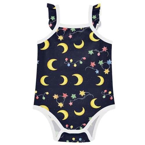 Baby Girls Bodysuit Summer Ruffle Sleeveless Rompers One Piece Cotton Clothes Outfits for Newborn Infant 0-24 Months