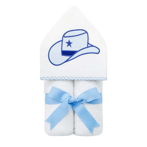 Cowboy Hat Everykid Towel, Blue by 3 Martha's