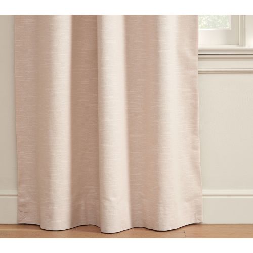 Evelyn Linen Kids Blackout Curtain | Pottery Barn Kids