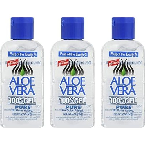 Fruit of the Earth Aloe Vera Gel, 2 oz (56 g) (Bundle of 3)