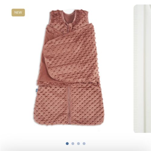 Cedar Plushy Dot Velboa Swaddle | HALO