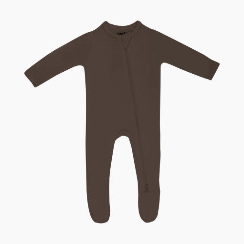 Kyte Baby Zipper Footie - Espresso, 3-6 Months