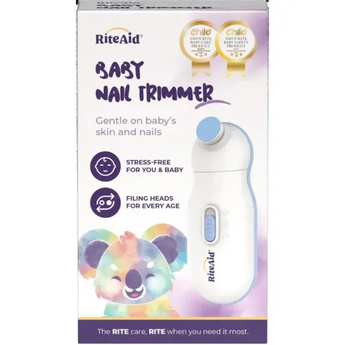 Rite Aid Baby Grooming Nail Trimmer Cutter with Filing Heads & Adjustable Speed | Baby Bunting AU