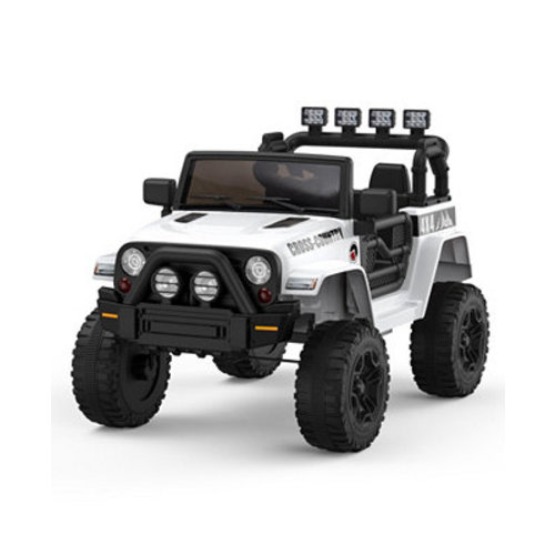 2 Seater Electric Off-Road Ride-On Vehicle with Remote Control and Dual Doors, Ages 3-8