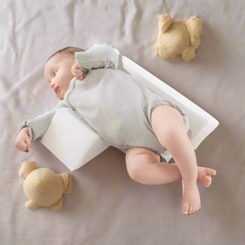 Adjustable Anti-Roll Baby Pillow - Ergonomic Side Sleep Positioner for Newborns