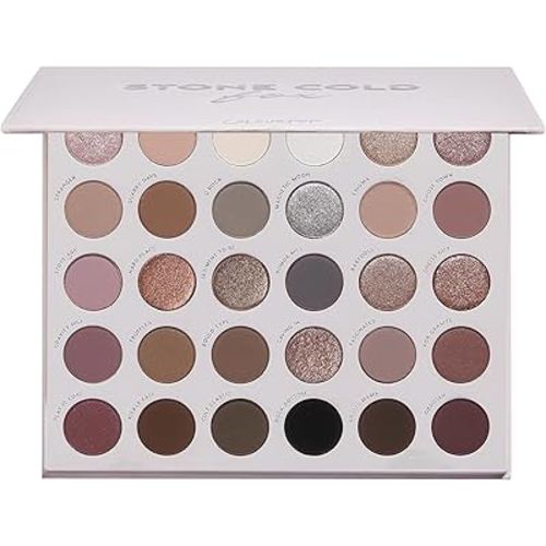 ColourPop Stone Cold Fox Eyeshadow Palette - 30 Pan Cool Tone Eye Makeup Palette with Matte & Metallic Finishes - High-Pigment Eye Makeup with a Long-Wearing Formula (1.16 oz)