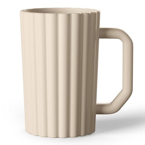 Baby Bath Rinse Cup, Silicone Body Washing Rinser Cup with Easy Grip Handle (Sage)