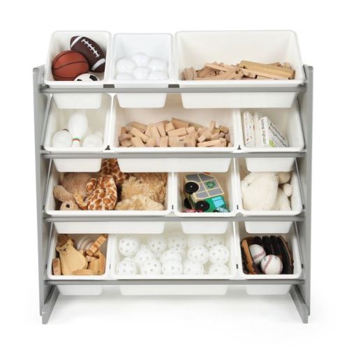 Tot Tutors Toy Organizer in Grey/White