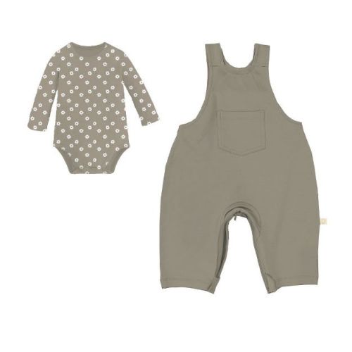 günamüna® Baby Bamboo Rayon with DIAPER-ZiPPER Overall Set