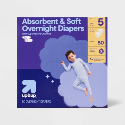 Disposable Overnight Diapers - Size 5 - 50ct - Up&up™