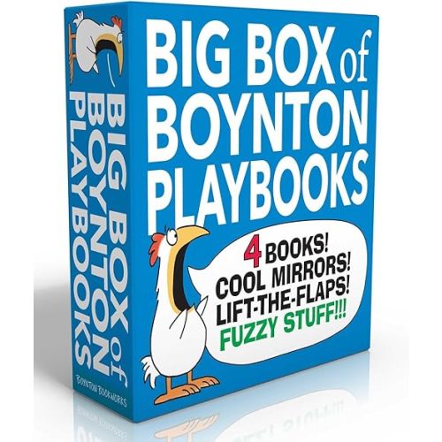 Big Box of Boynton Playbooks (Boxed Set): Dinosaur's Binkit; Hey! Look at You!; Fuzzy Fuzzy Fuzzy!; Hey! What's That? Board book – Touch & Feel, August 26, 2025