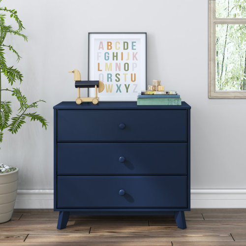 Winston Porter Adrundhati 3 Drawer Solid Wood Dresser & Reviews | Wayfair