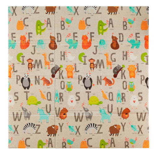 Toddleroo by North States Superyard Folding ABC Play Mat for Babies, 71" x 71"