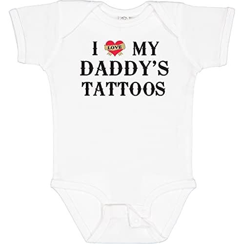 inktastic I Love My Daddy's Tattoos Baby Bodysuit