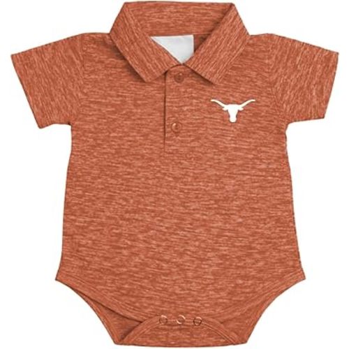 Two Feet Ahead Space Dye Short Sleeve Golf Polo Baby Bodysuit Creeper Newborn Infants Sizes 0-3M-6M-12