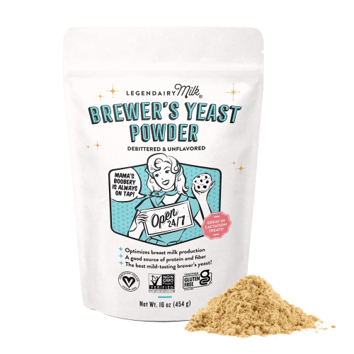 Legendairy Milk Brewer's Yeast Powder Supplement for Breast Milk Production, 16 oz