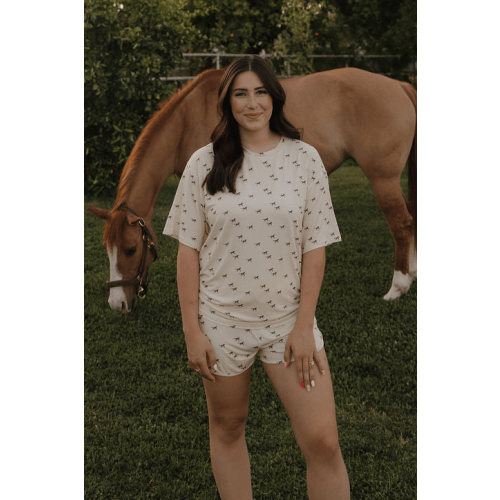 Women's Bamboo Short Set | Wild Horses