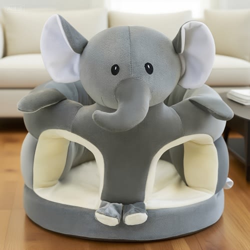 Seat Sit Up Chair& Cartoon Animals Plush Sofa Chair, Learn to Sit Up Sofa Play -Durable Thickened Cartoon Design Sofa Seat, Suitable for Both Living Rooms And Bedrooms, Sofa, Learn to Sit Seat, Sofa, Furniture, Sofa, Seating, Soft Fabric Cover, Sturdy