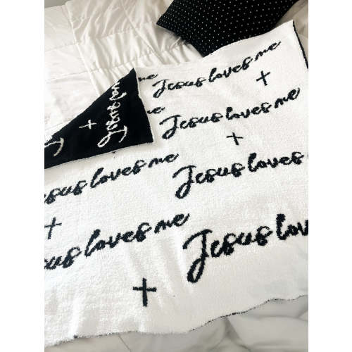 Jesus Loves Me Plush Blanket – OUR HOUSE ABOVE