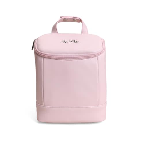 Itzy Ritzy Insulated Bottle Bag, Holds 3 Baby Milk Bottles (Pink) | Bottle Bag Keeps Bottles Warm or Cool, with Interior Pocket for Ice Pack (Not Included), Stores Snacks or Drinks for Travel