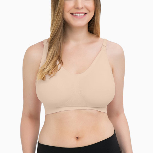 Kindred Bravely Simply Sublime Seamless Nursing Bra For Breastfeeding - Beige, Small