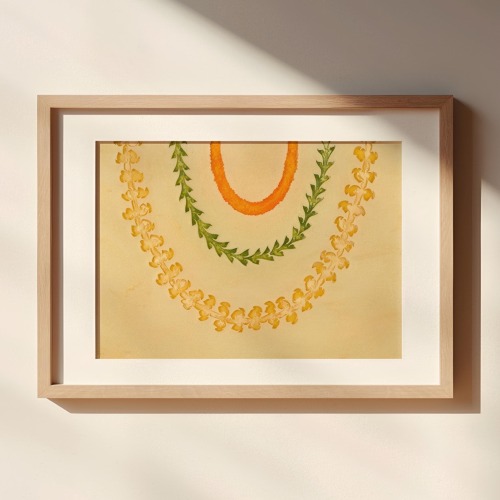 Lei on Lanikai Beach - Matted Print