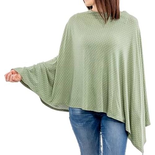 WeeSprout Nursing Cover for Breastfeeding, Feeding Cover for Breastfeeding, Soft & Breathable Nursing Poncho, Neck Insert for Hands-Free View, Machine Washable & Dryer Safe Nursing Cover Up