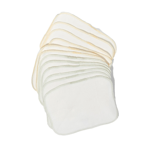 Organic Brushed Cotton Wash Cloth - Pack of 12