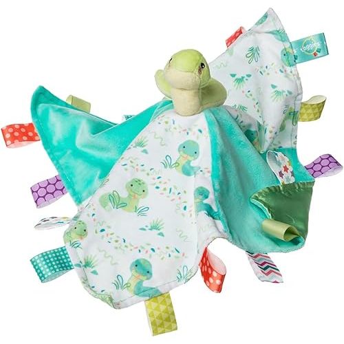 Taggies Lovey Stuffed Animal Security Blanket Plush Soft Snuggle Toy with Sensory Tags, 13 x 13-Inches, Sniggles Snake
