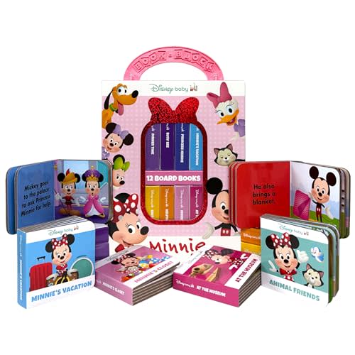 Disney Baby Minnie Mouse - My First Library Board Book Block 12-Book Set - PI Kids